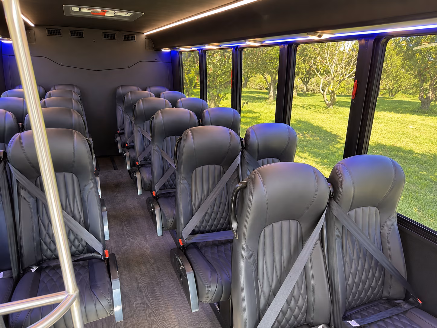 folsom 15 passenger minibus inside