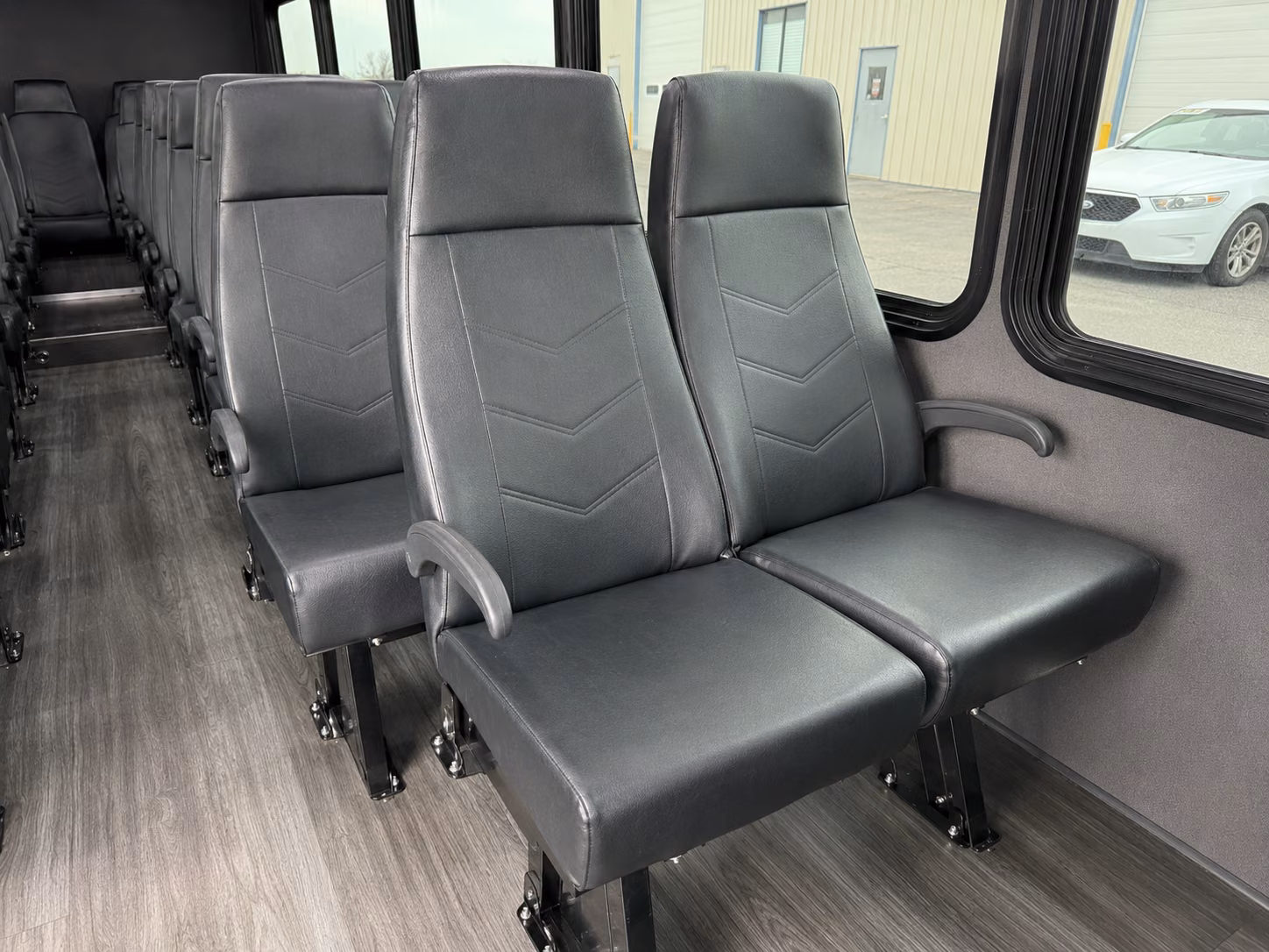 folsom 15 passenger minibus interior