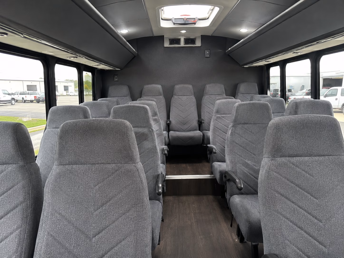 folsom 18 passenger minibus inside