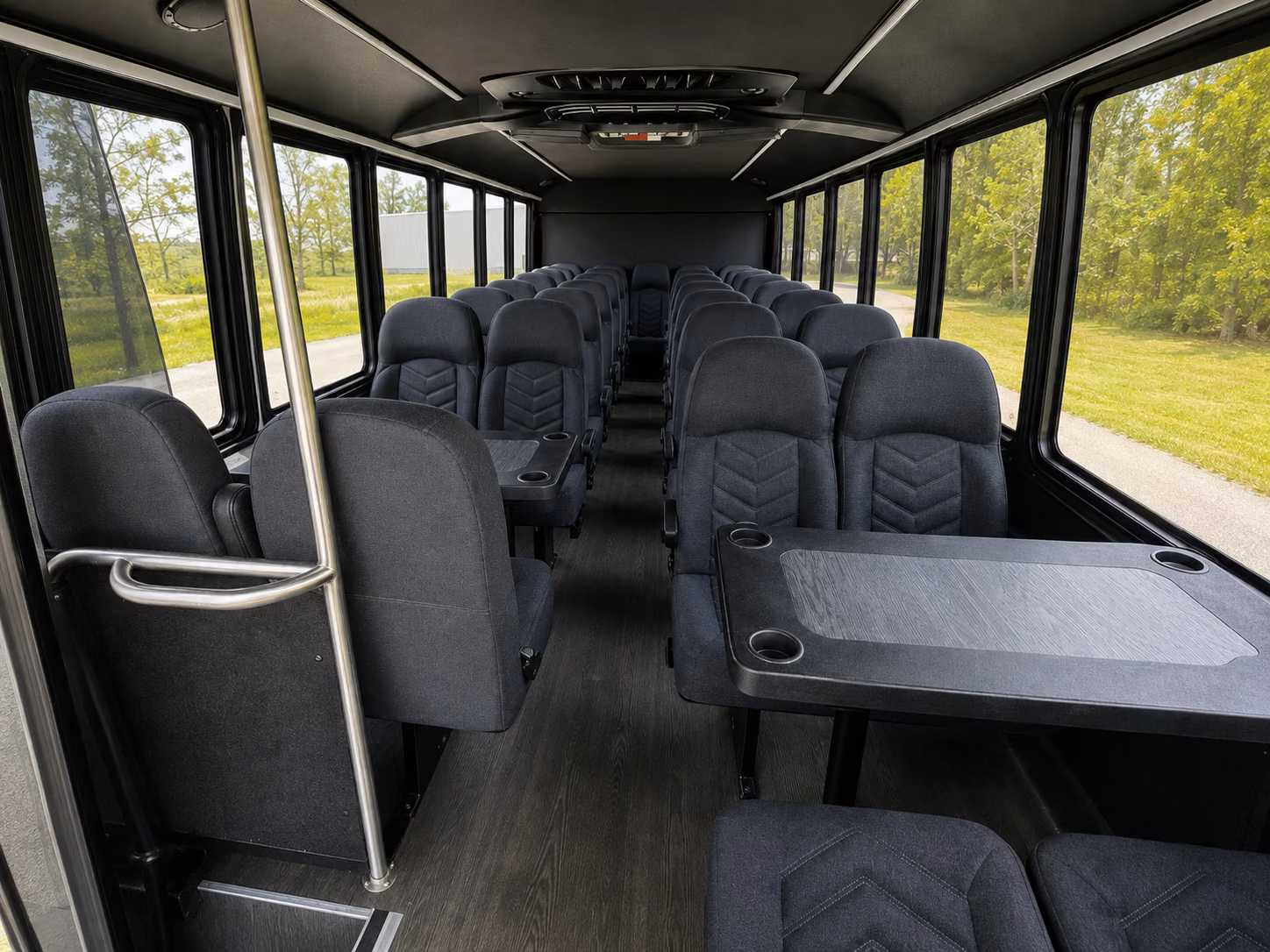 folsom 18 passenger minibus interior
