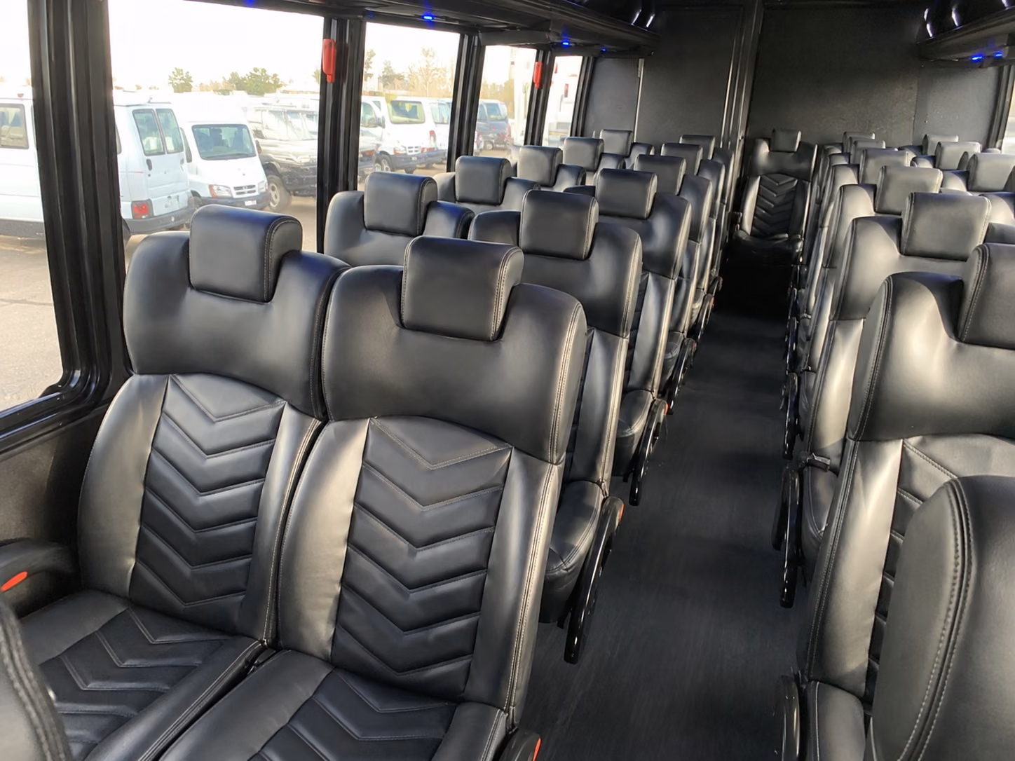 folsom 20 passenger minibus inside