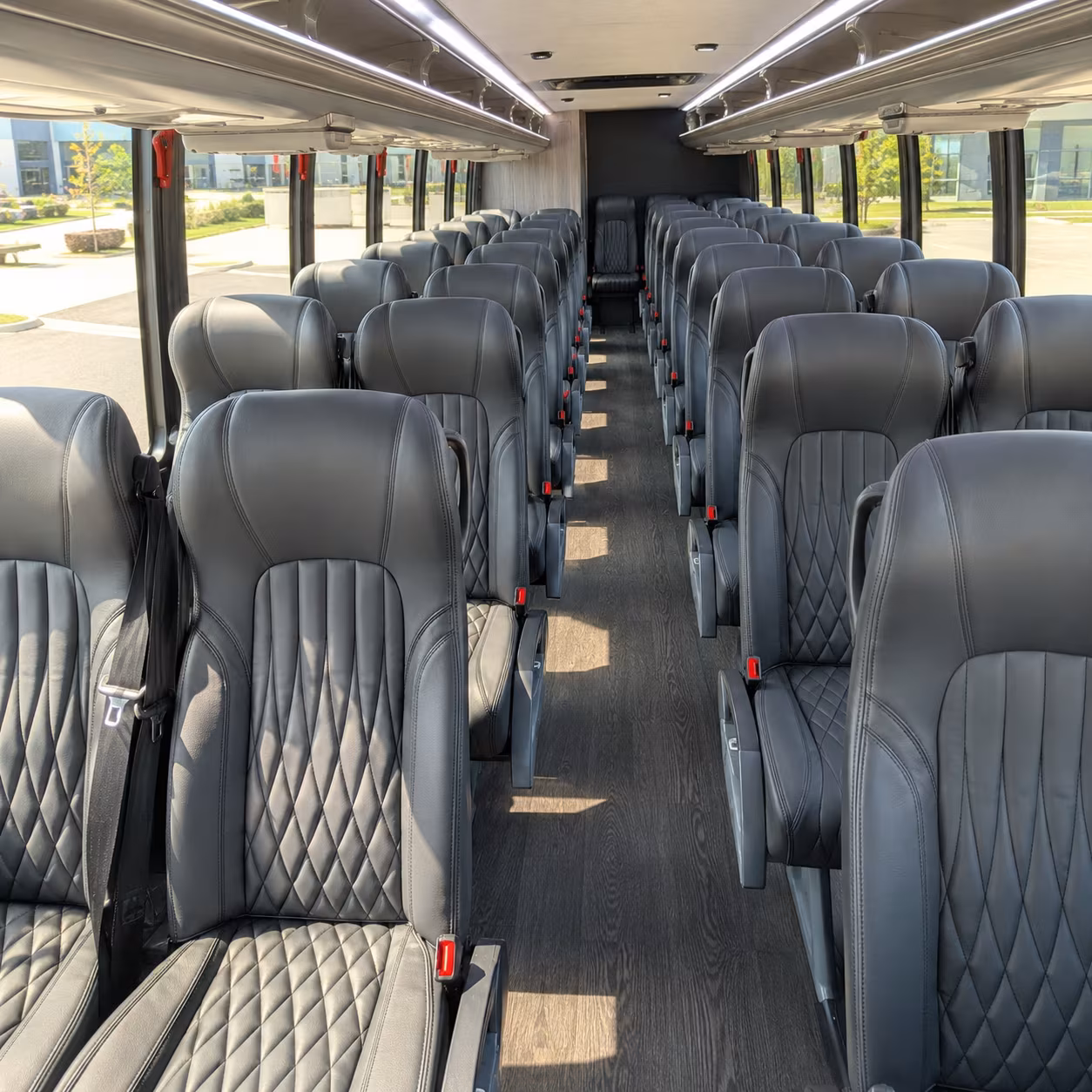 folsom 25 passenger minibus inside