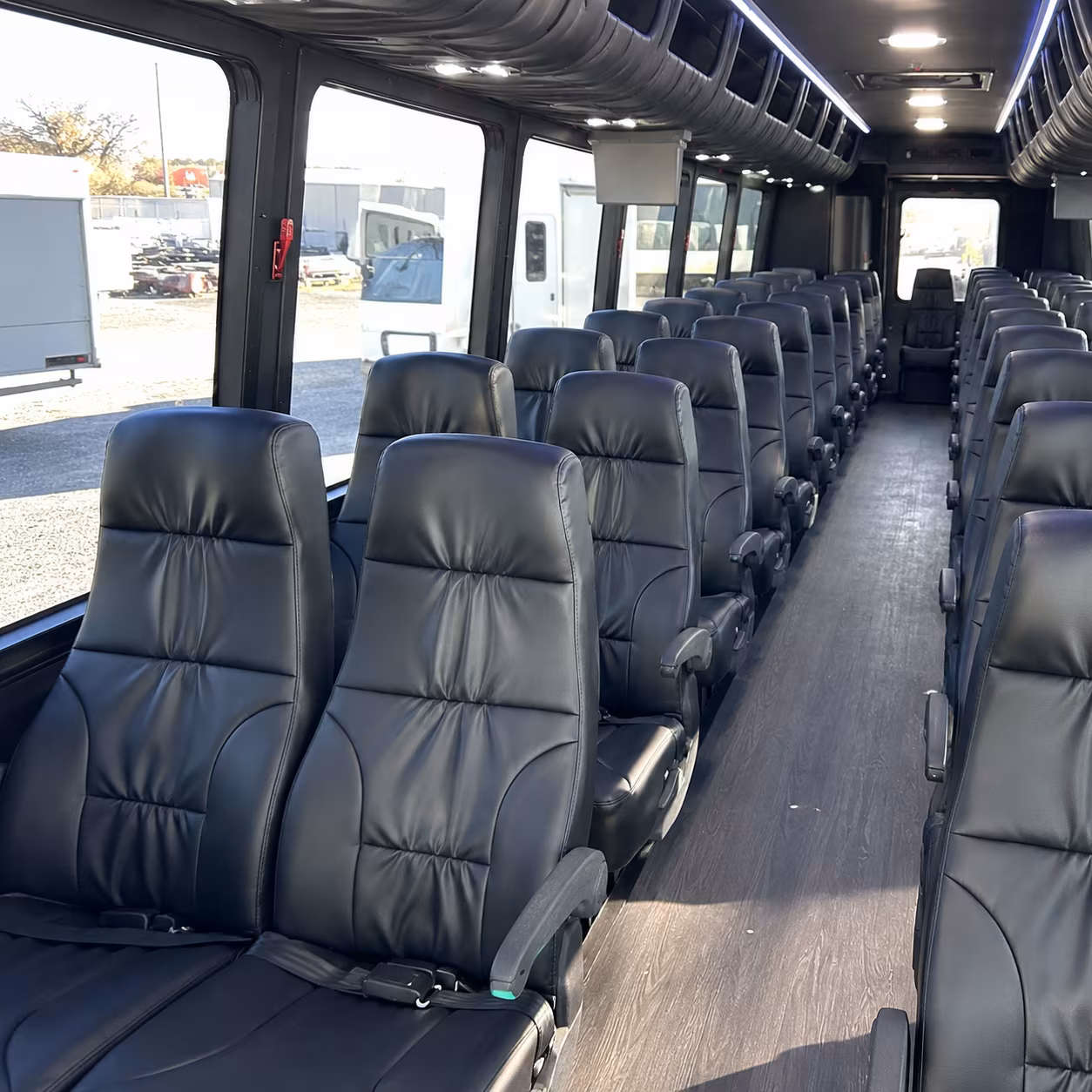 folsom 25 passenger minibus interior