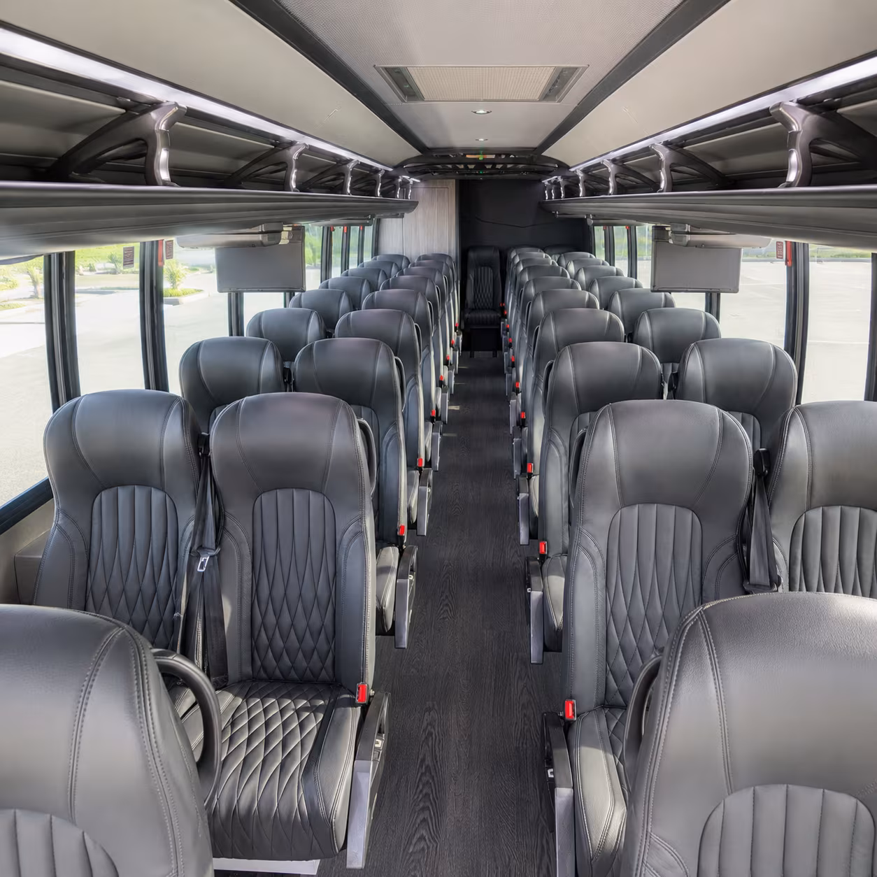 folsom 28 passenger minibus inside