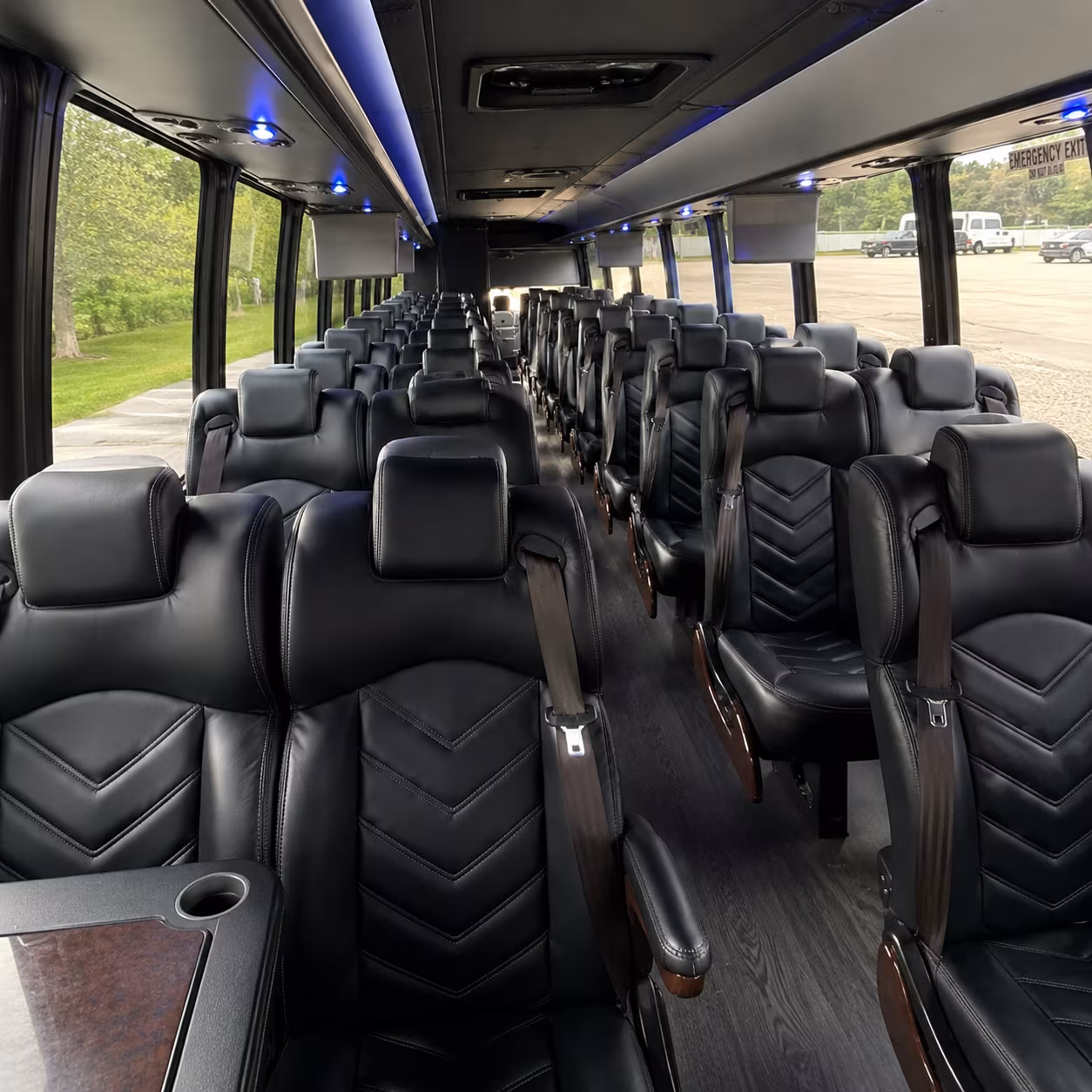 folsom 28 passenger minibus interior