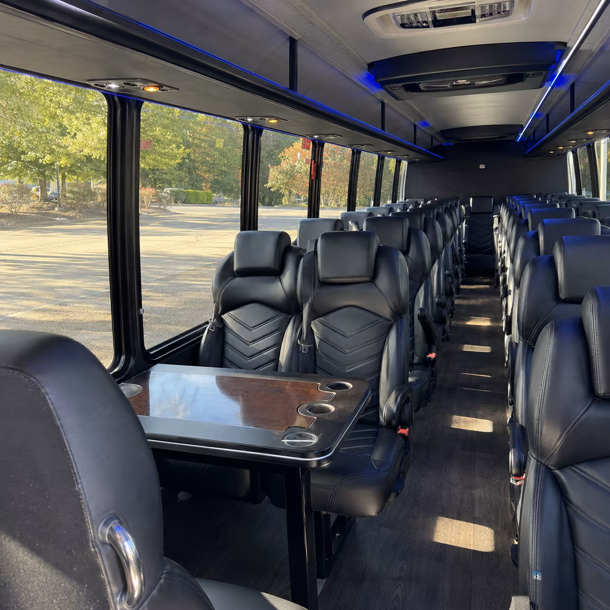 folsom 30 passenger minibus inside