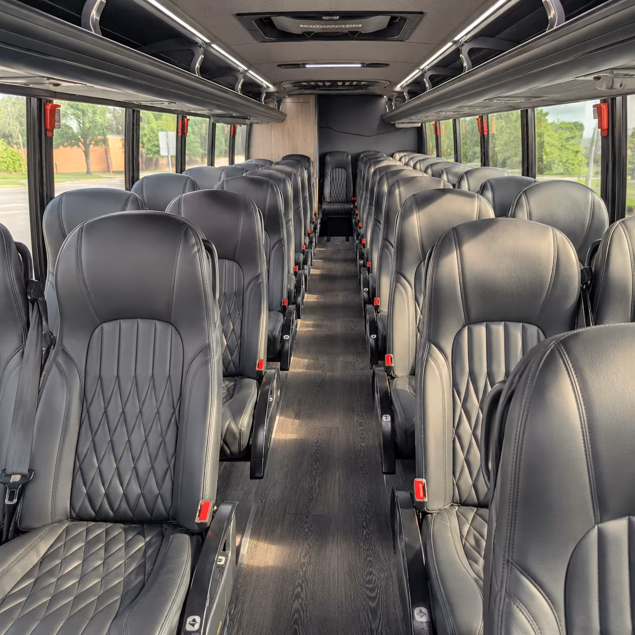 folsom 30 passenger minibus interior