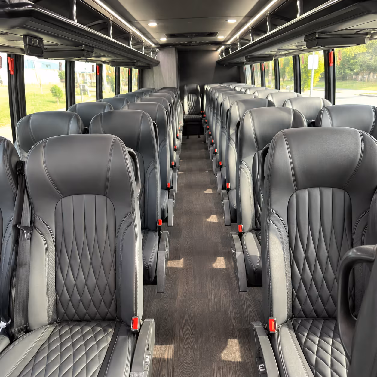 folsom 35 passenger minibus inside