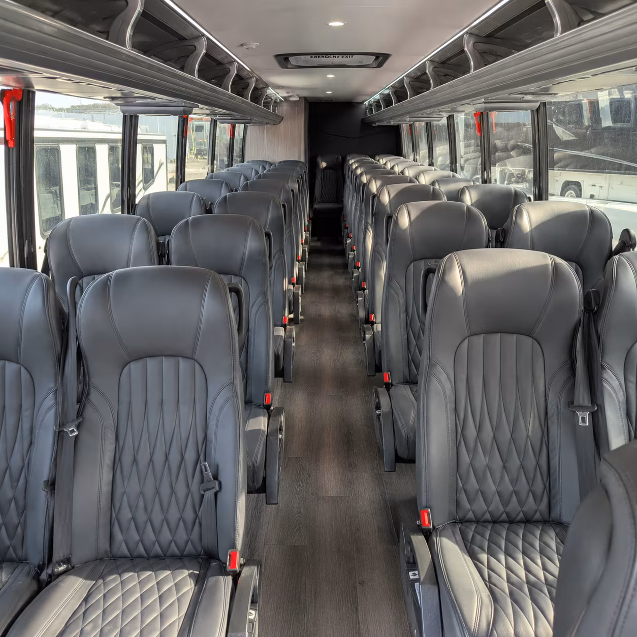 folsom 35 passenger minibus interior