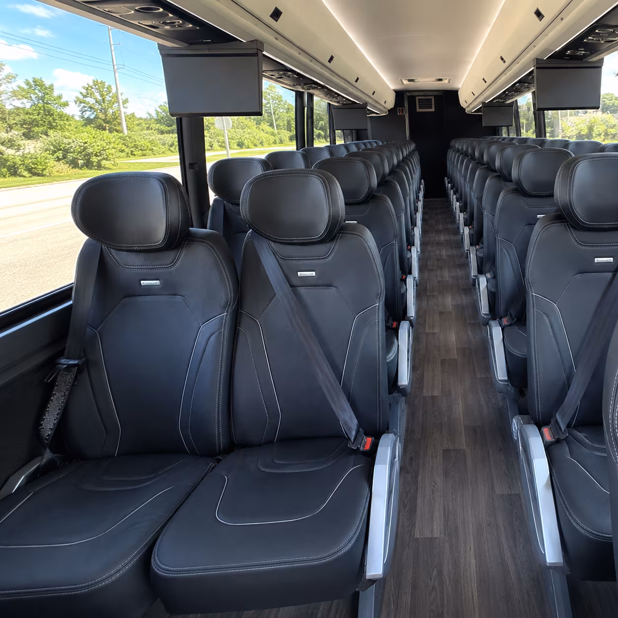 folsom 56 passenger charter bus interior