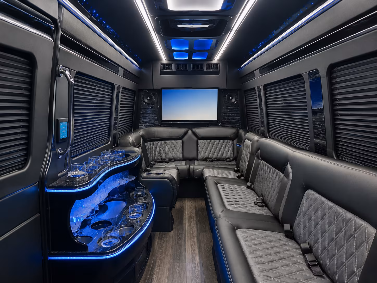 folsom sprinter limousine inside
